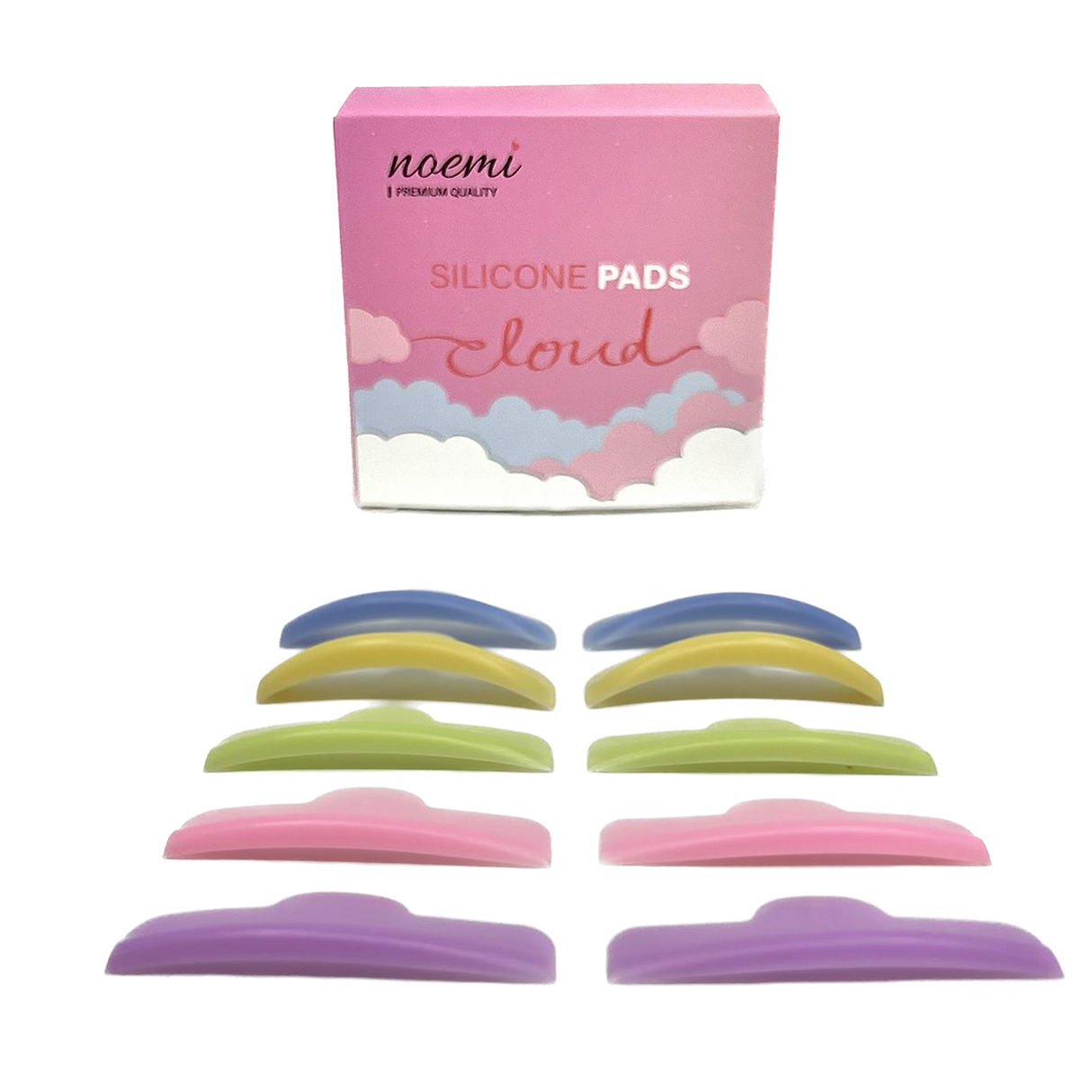 NOEMI - Silikonpads "Cloud" U-Curl - 5 par, Norge, Norway, Brynslaminering, Vippeløft, Brow lamination, Lash lift, Vippeløftprodukter, Brynsprodukter, Bella Luxe, Bergen, Boo Beauty