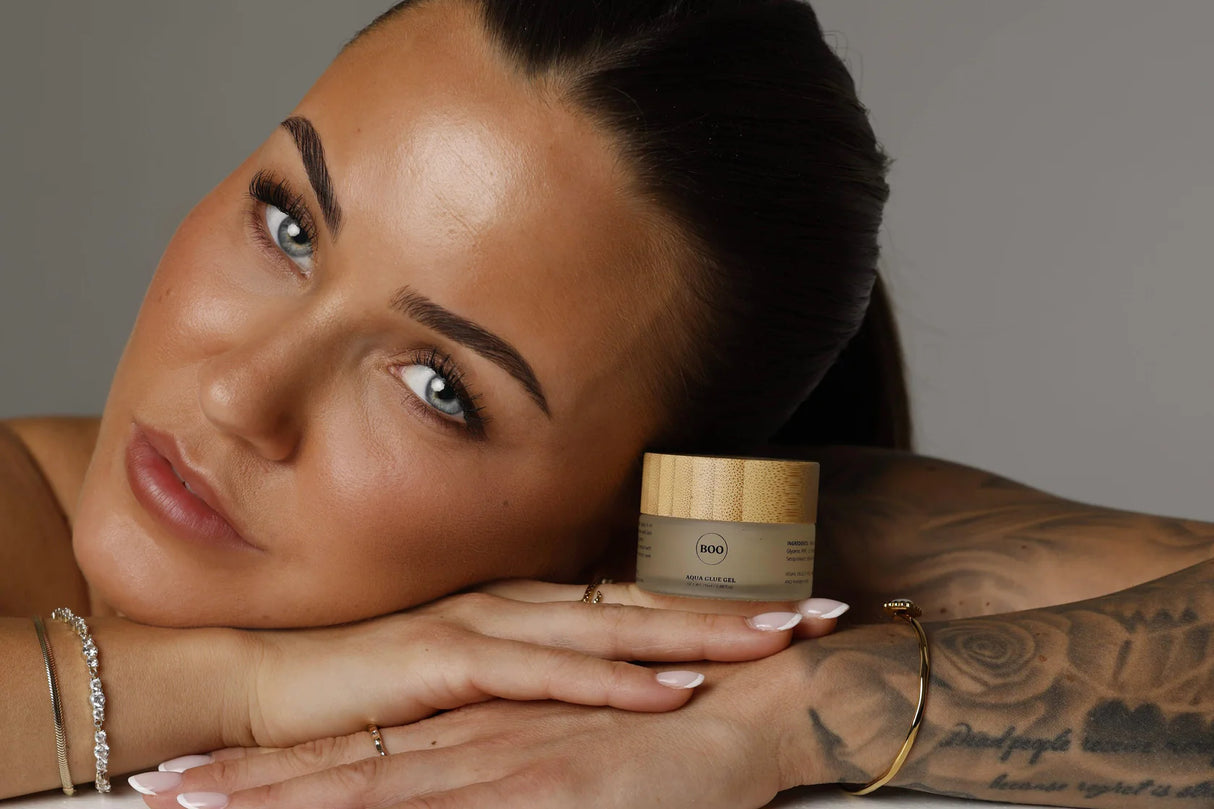 Boo - Aqua Glue Gel, Norge, Norway, Brynslaminering, Vippeløft, Brow lamination, Lash lift, Vippeløftprodukter, Brynsprodukter, Bella Luxe, Bergen, Boo Beauty