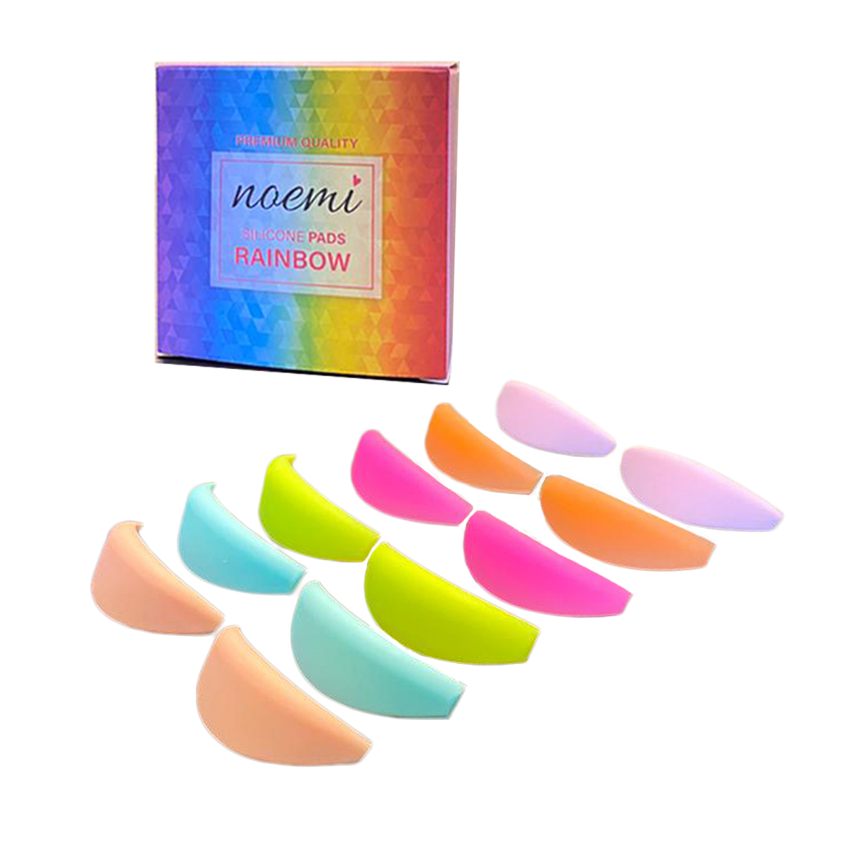 NOEMI - Silicone pads "Rainbow", Norge, Norway, Brynslaminering, Vippeløft, Brow lamination, Lash lift, Vippeløftprodukter, Brynsprodukter, Bella Luxe, Bergen, Boo Beauty