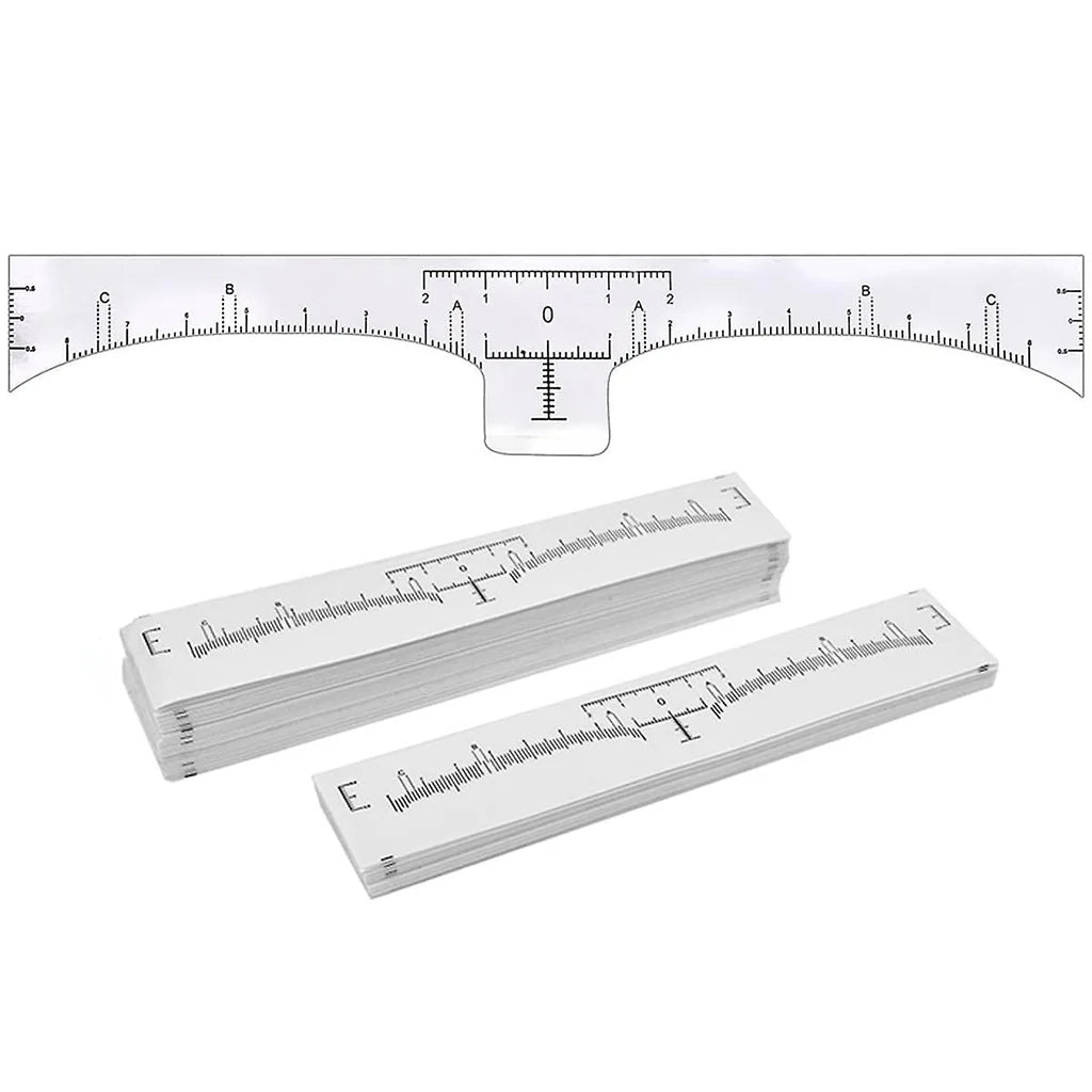 Disposable Brow Mapping Sticky Rulers