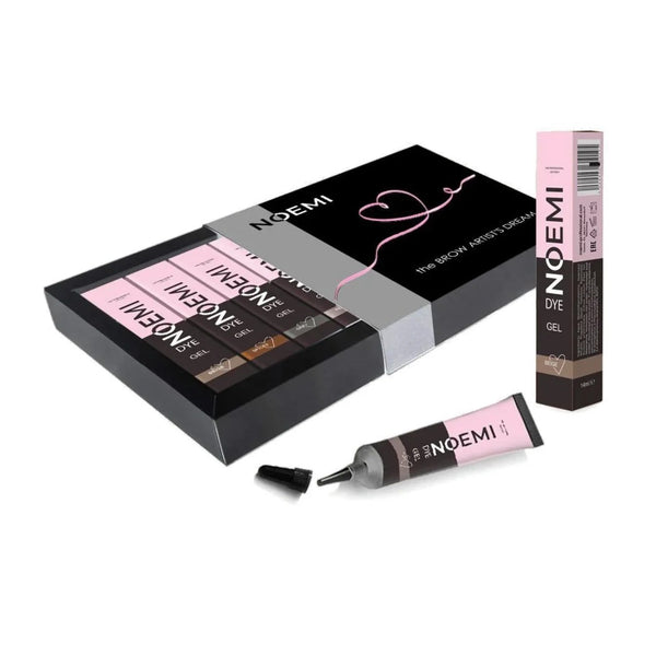 NOEMI - Gel Dye Kit (5 farger + 1 Gel Developer 3%), Norge, Norway, Brynslaminering, Vippeløft, Brow lamination, Lash lift, Vippeløftprodukter, Brynsprodukter, Bella Luxe, Bergen, Boo Beauty