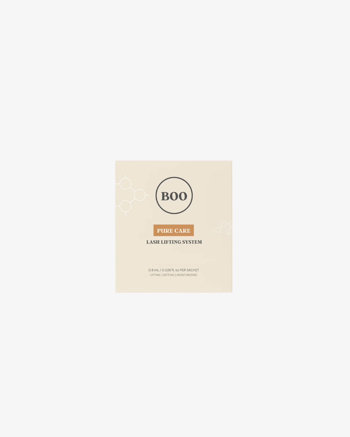 Product packaging with 'BOO' branding on a white background