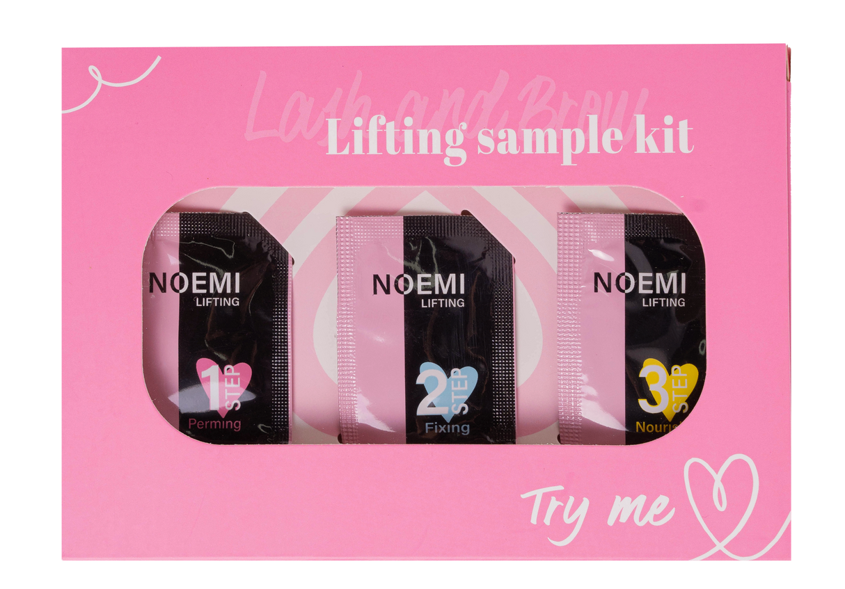 Noemi Lifting Sample Kit + Glue, Norge, Norway, Brynslaminering, Vippeløft, Brow lamination, Lash lift, Vippeløftprodukter, Brynsprodukter, Bella Luxe, Bergen, Boo Beauty